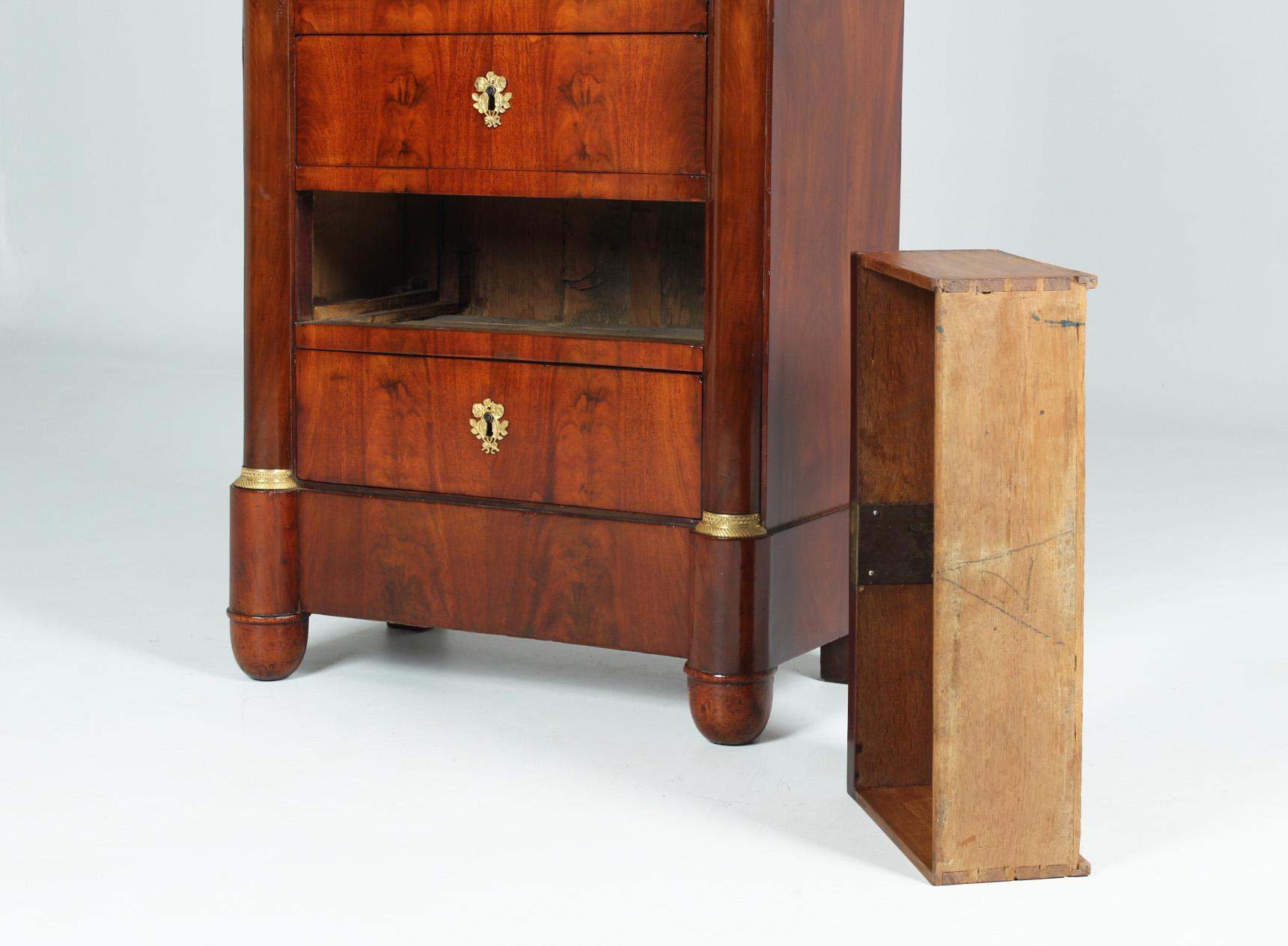 Very Small Antique Secretaire, Mahogany, Empire, France, circa 1810 9