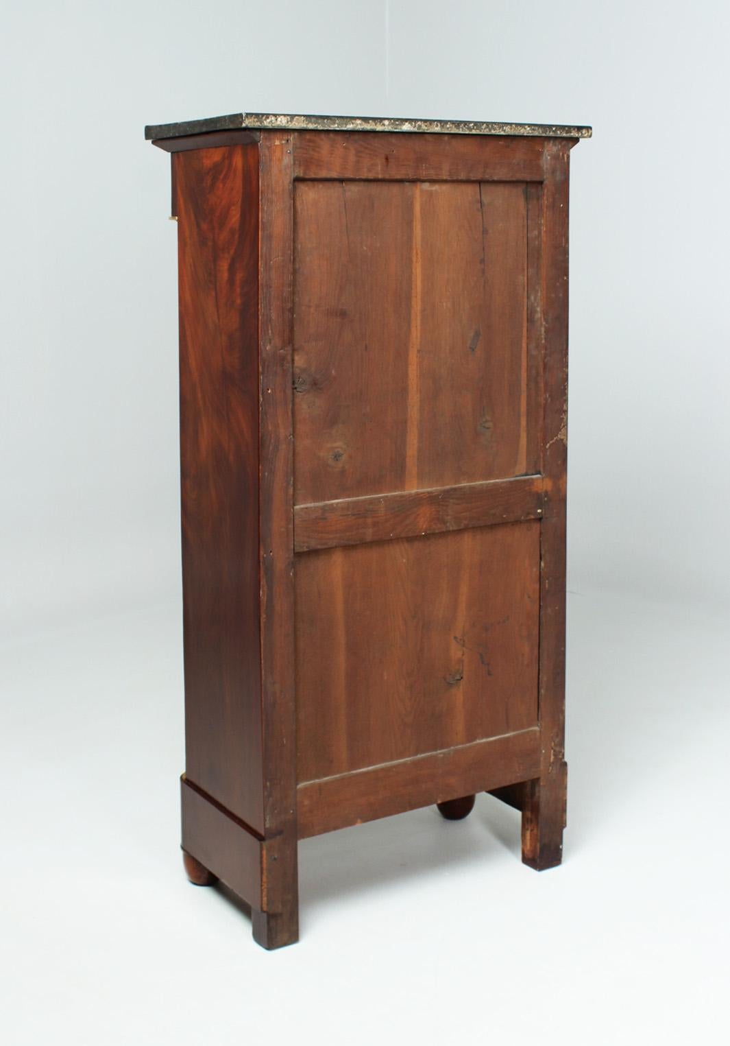 Very Small Antique Secretaire, Mahogany, Empire, France, circa 1810 12