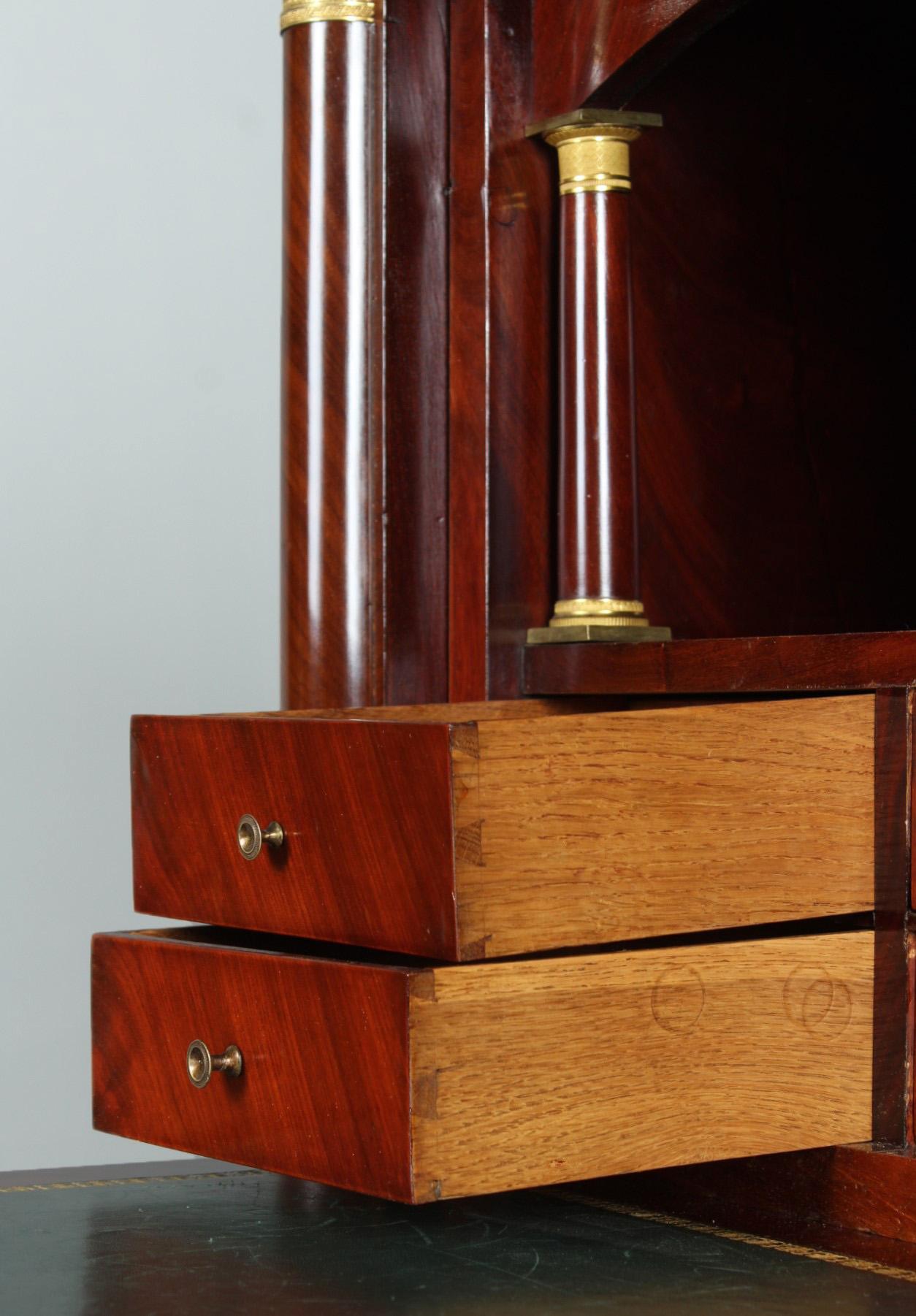 Very Small Antique Secretaire, Mahogany, Empire, France, circa 1810 In Good Condition In Greven, DE