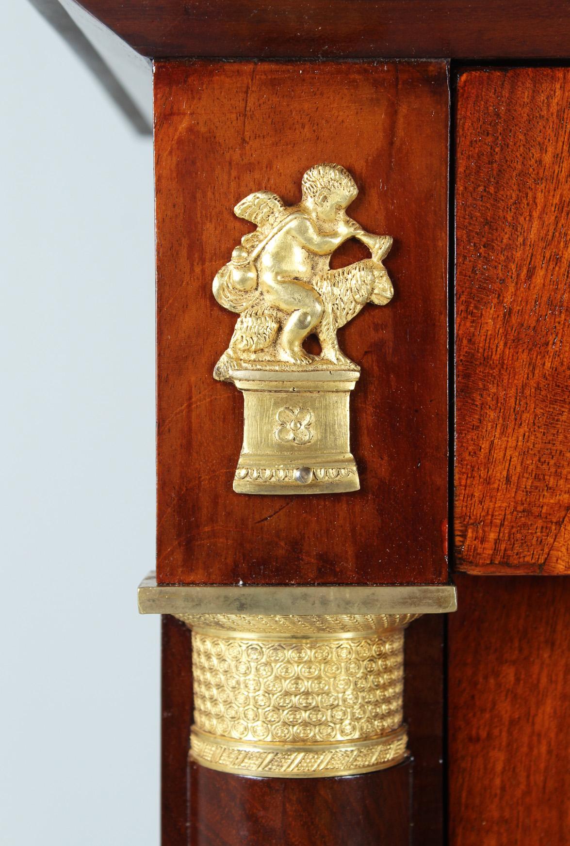 Very Small Antique Secretaire, Mahogany, Empire, France, circa 1810 2