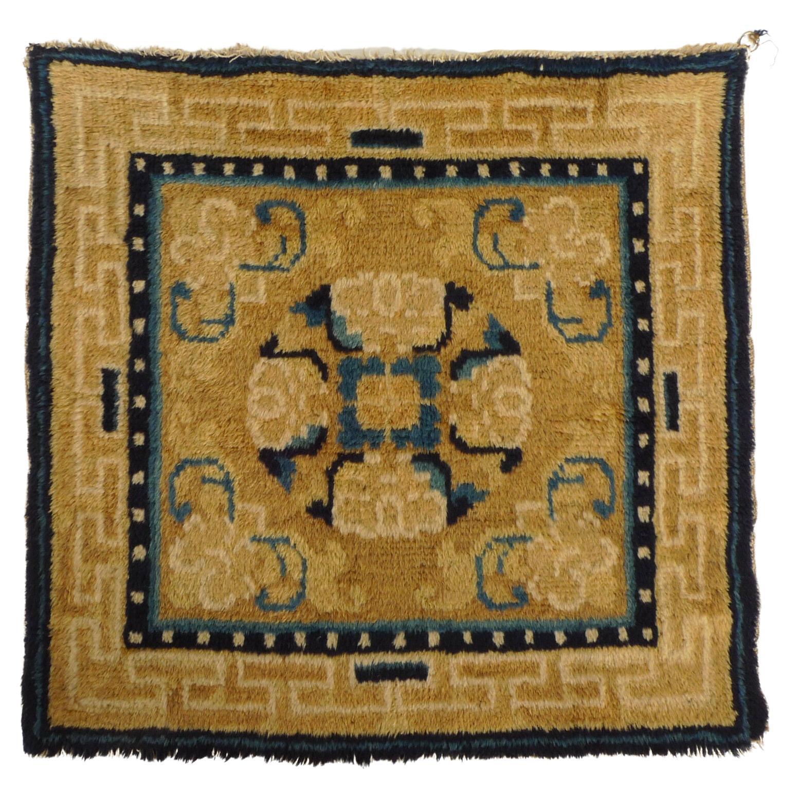 Very Soft and Early Ningxia Seat Cover from the First Half of the 19th Century