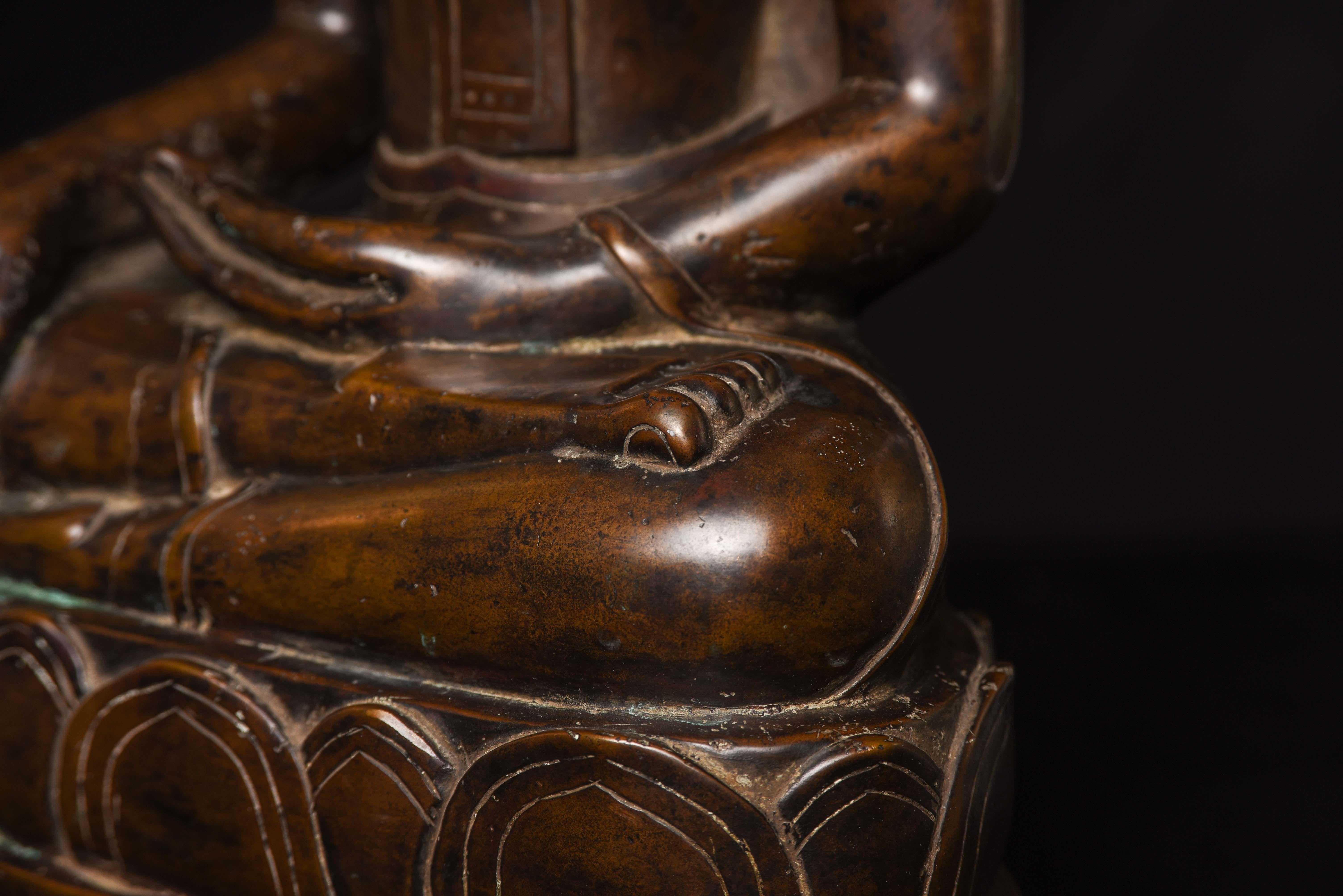 Un Buddha molto particolare del XVIII secolo proveniente dal regno di Nan. in vendita 4