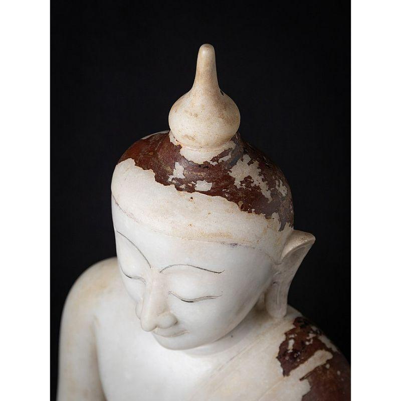 Very special alabaster Buddha statue from Burma 2