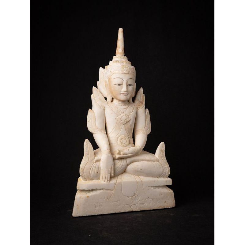 Sehr besonderer antiker burmesischer Shan-Buddha aus Burma im Angebot 4