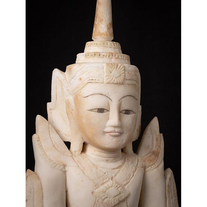 Sehr besonderer antiker burmesischer Shan-Buddha aus Burma im Angebot 6