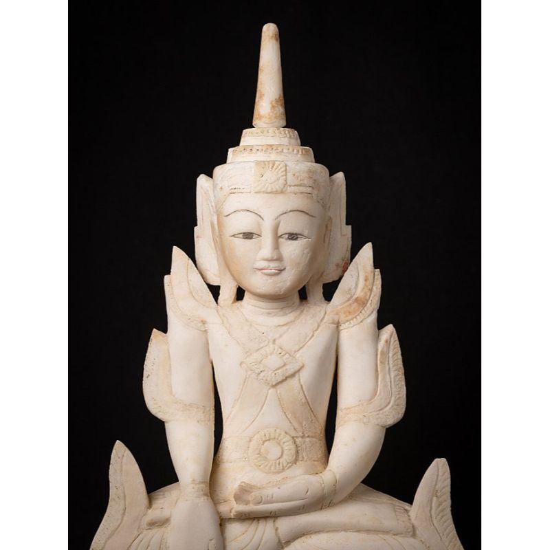 Sehr besonderer antiker burmesischer Shan-Buddha aus Burma im Angebot 7