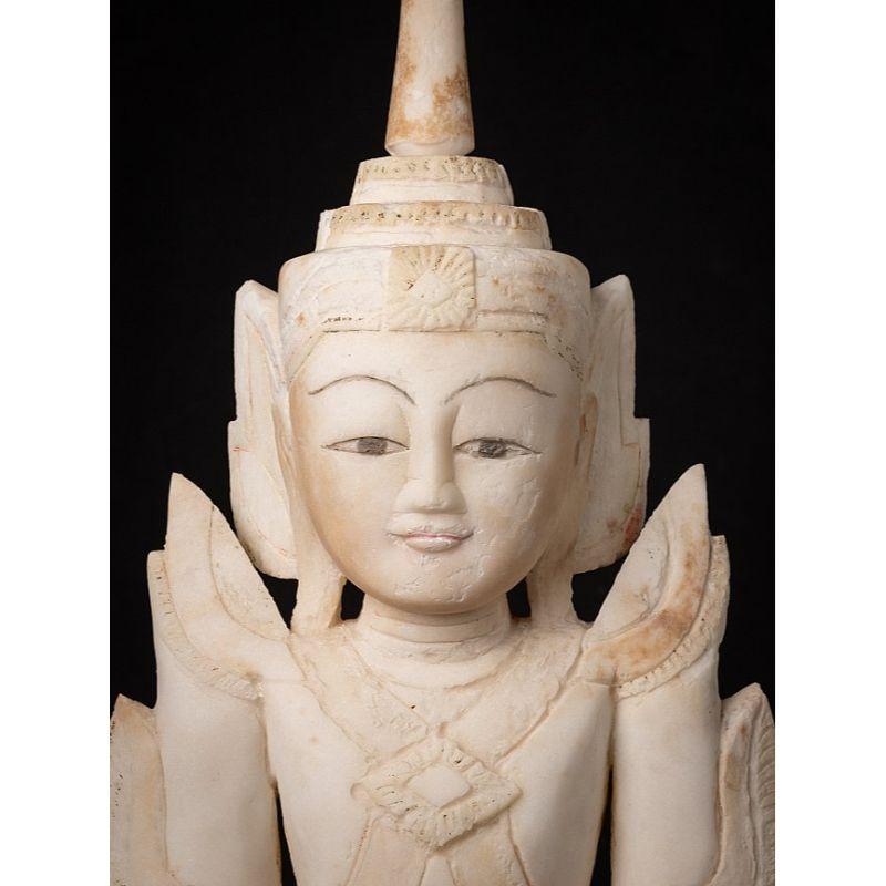 Sehr besonderer antiker burmesischer Shan-Buddha aus Burma im Angebot 8