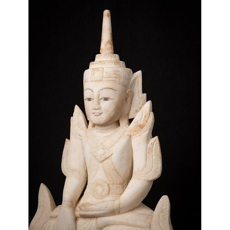 Very special antique Burmese Shan Buddha from Burma For Sale 10