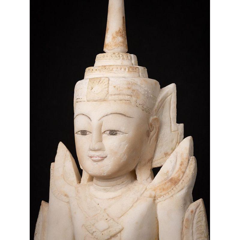 Sehr besonderer antiker burmesischer Shan-Buddha aus Burma im Angebot 10
