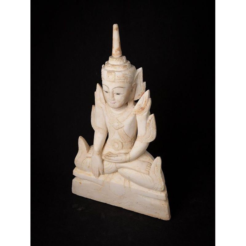 Very special antique Burmese Shan Buddha from Burma For Sale 12