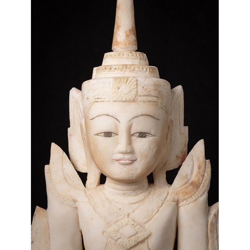 Very special antique Burmese Shan Buddha from Burma In Good Condition For Sale In DEVENTER, NL