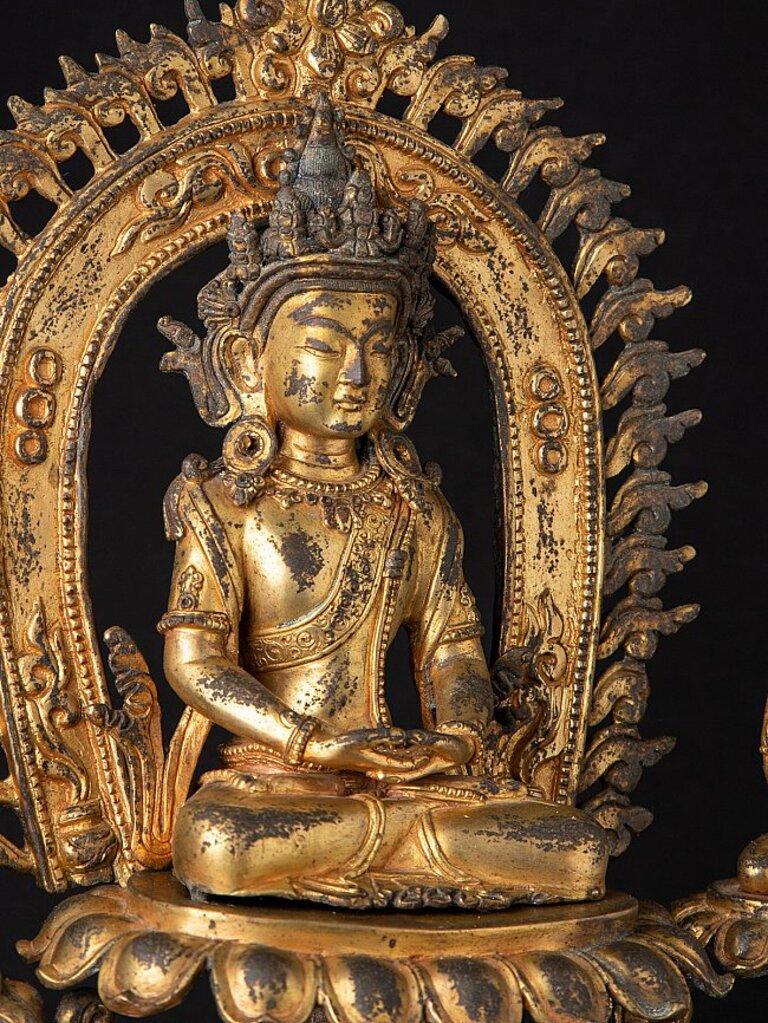 Very Special Antique Nepali Buddha Statue from Nepal For Sale 5