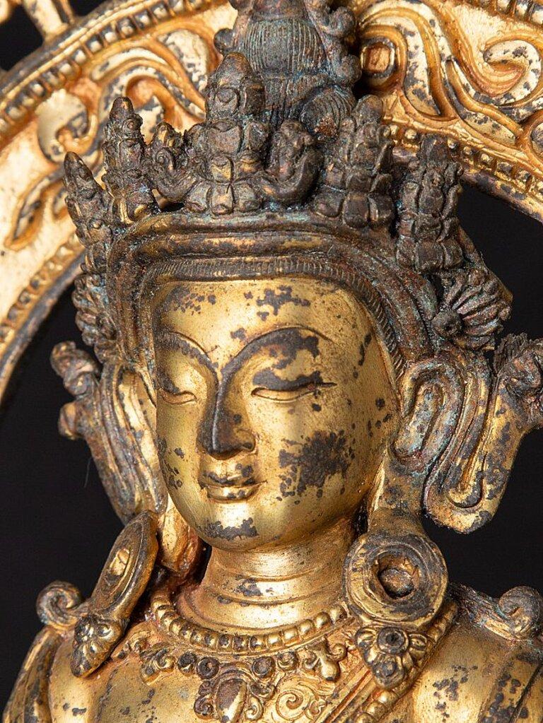 Very Special Antique Nepali Buddha Statue from Nepal For Sale 10