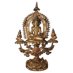 Statua antica di Buddha nepalese molto speciale