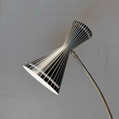 Very special brass floor lamp made by Kalmar, Austria 1950s.