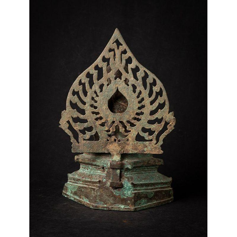 17th Century Very Special Bronze Burmese Buddha Statue from Burma For Sale
