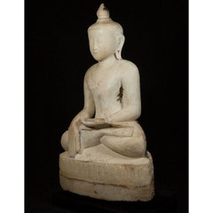 Very Special Burmese Alabaster Buddha Statue from Burma