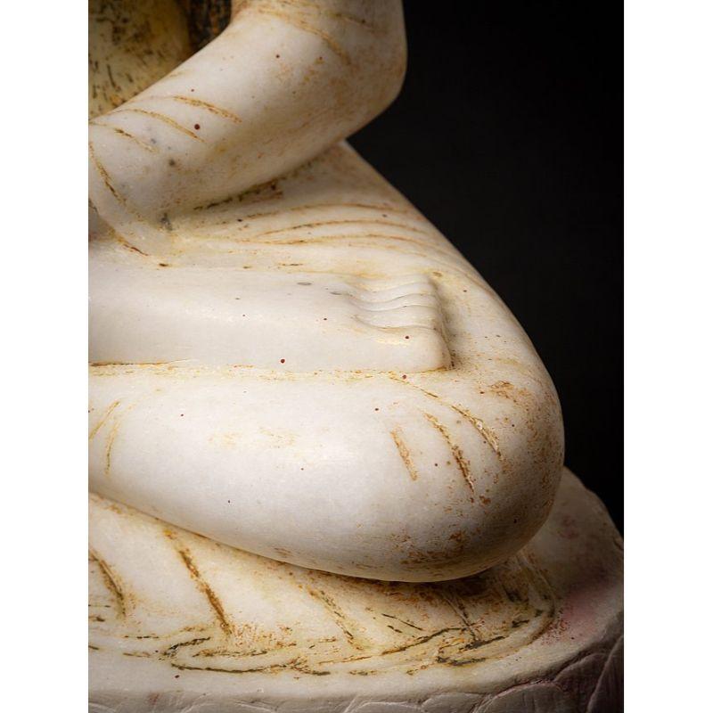 Very Special Burmese Marble Buddha Statue from Burma For Sale 10