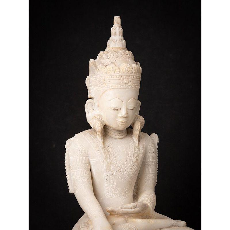 Very Special Burmese Marble Buddha Statue from Burma For Sale 3
