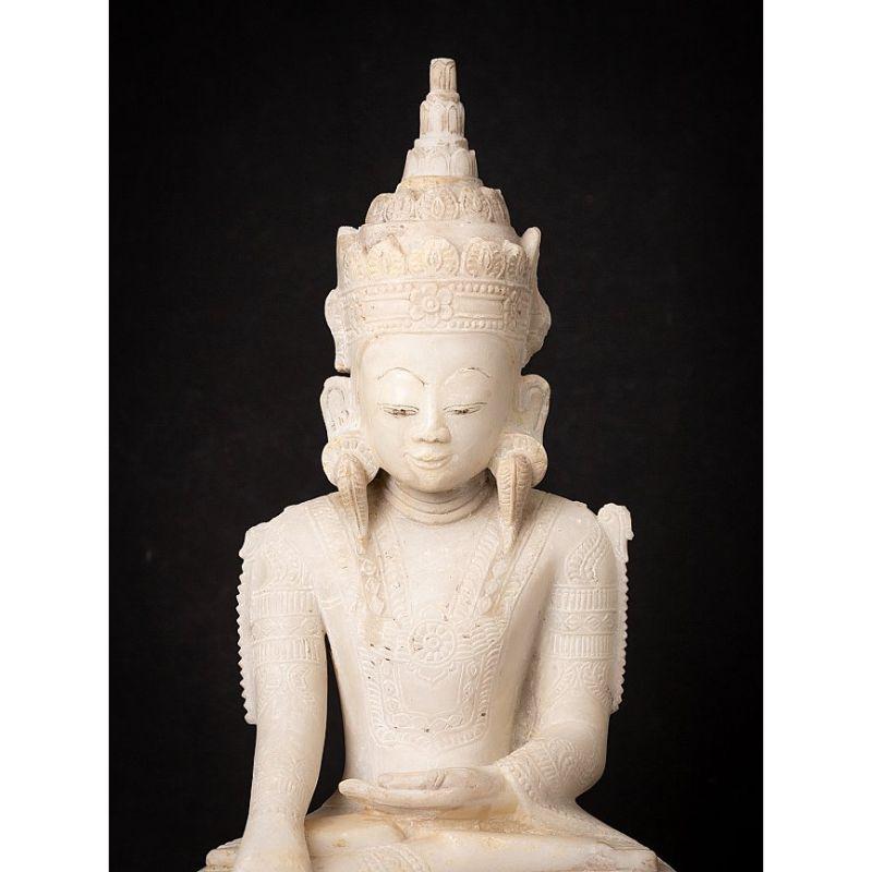 Very Special Burmese Marble Buddha Statue from Burma For Sale 5