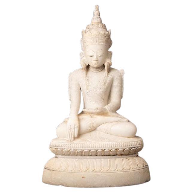 Very Special Burmese Marble Buddha Statue from Burma For Sale
