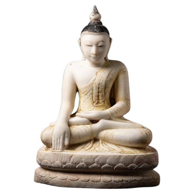 Very Special Burmese Marble Buddha Statue from Burma For Sale