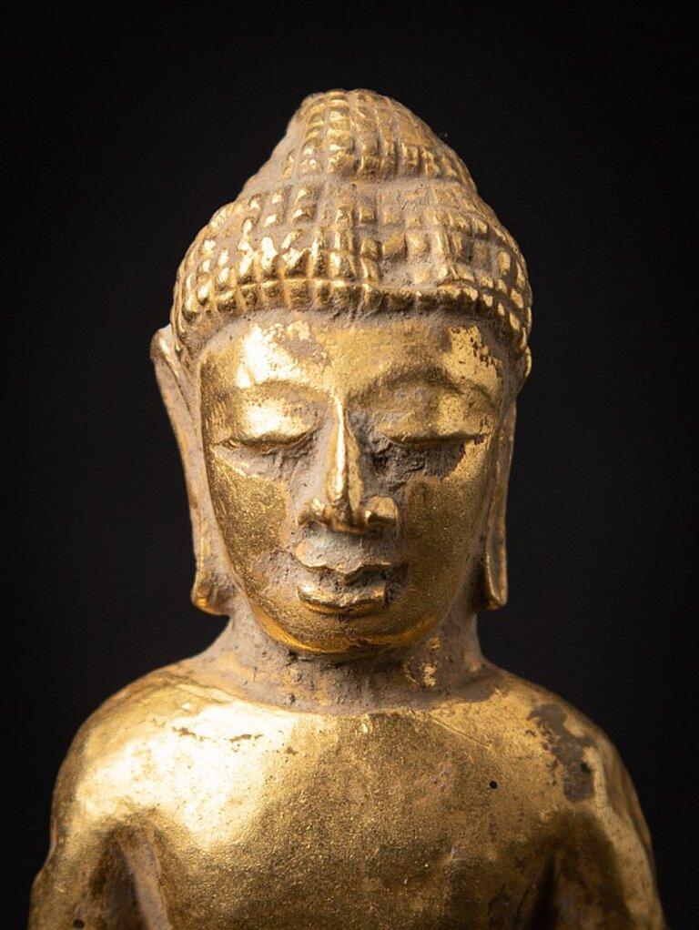 Very Special Golden Pyu Buddha, Hammered from Solid Gold from Burma For Sale 1