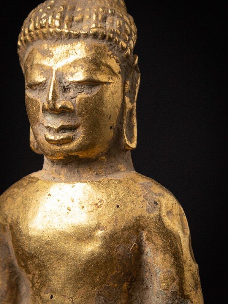 Very Special Golden Pyu Buddha, Hammered from Solid Gold from Burma For Sale 9