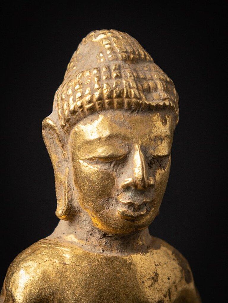 18th Century and Earlier Very Special Golden Pyu Buddha, Hammered from Solid Gold from Burma For Sale