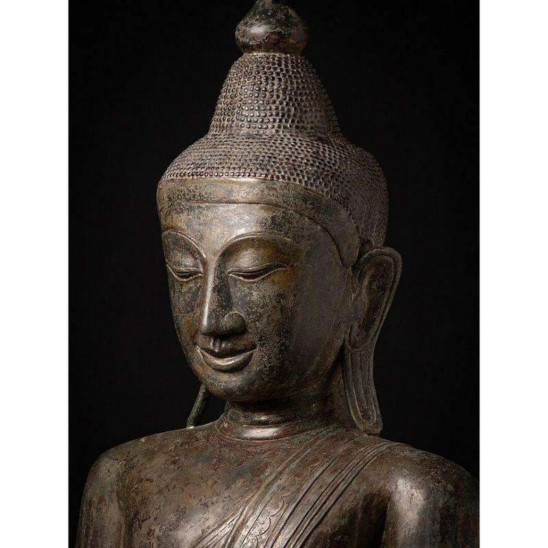 Bronze Very special large bronze Shan Buddha from Burma For Sale