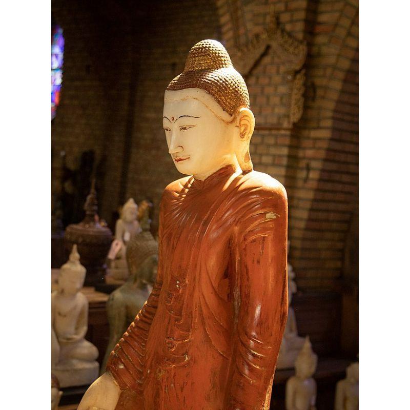 Very Special Large Marble Burmese Buddha Statue from Burma For Sale 10