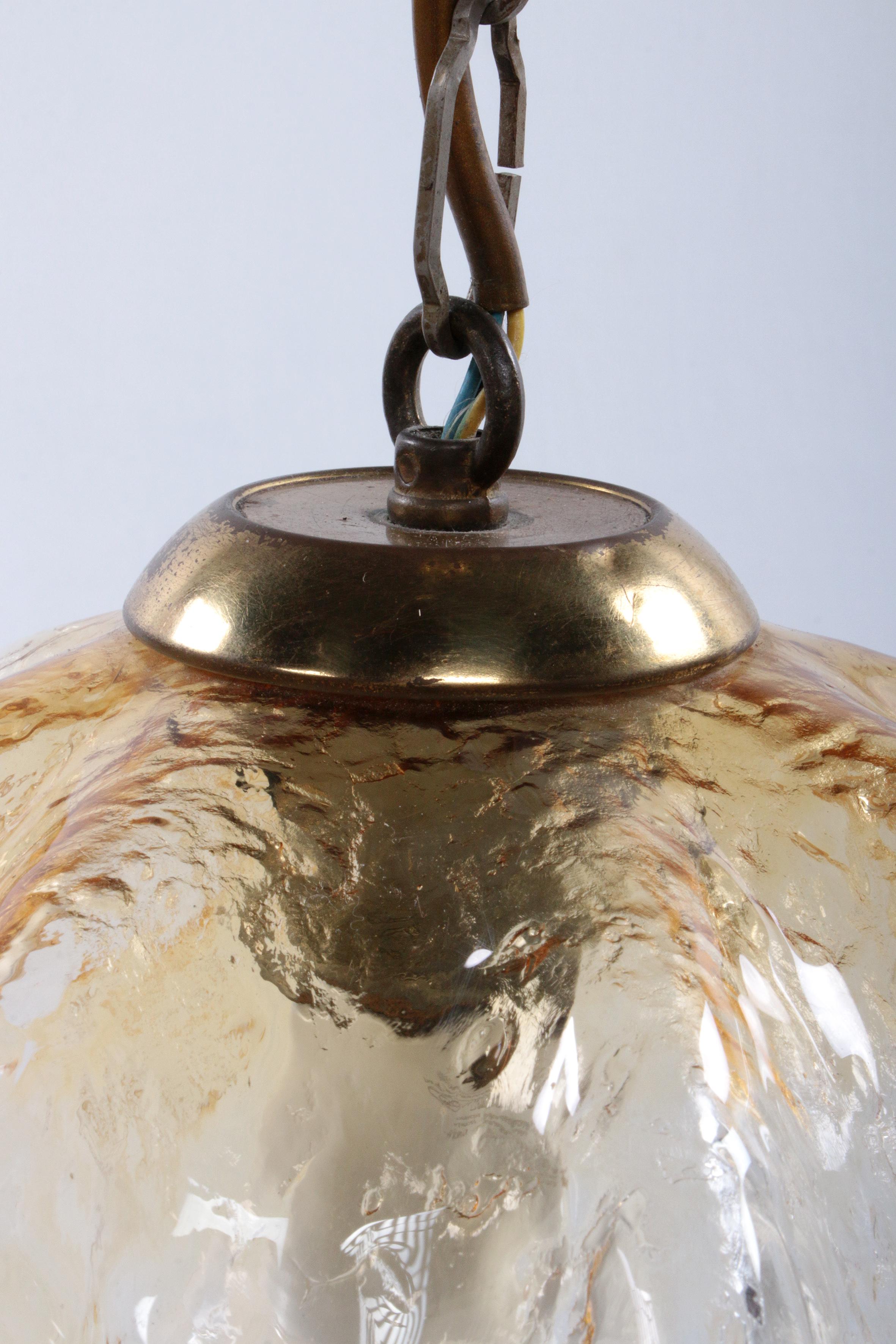 Very special Murano glass hanging lamp, 1960 For Sale 3