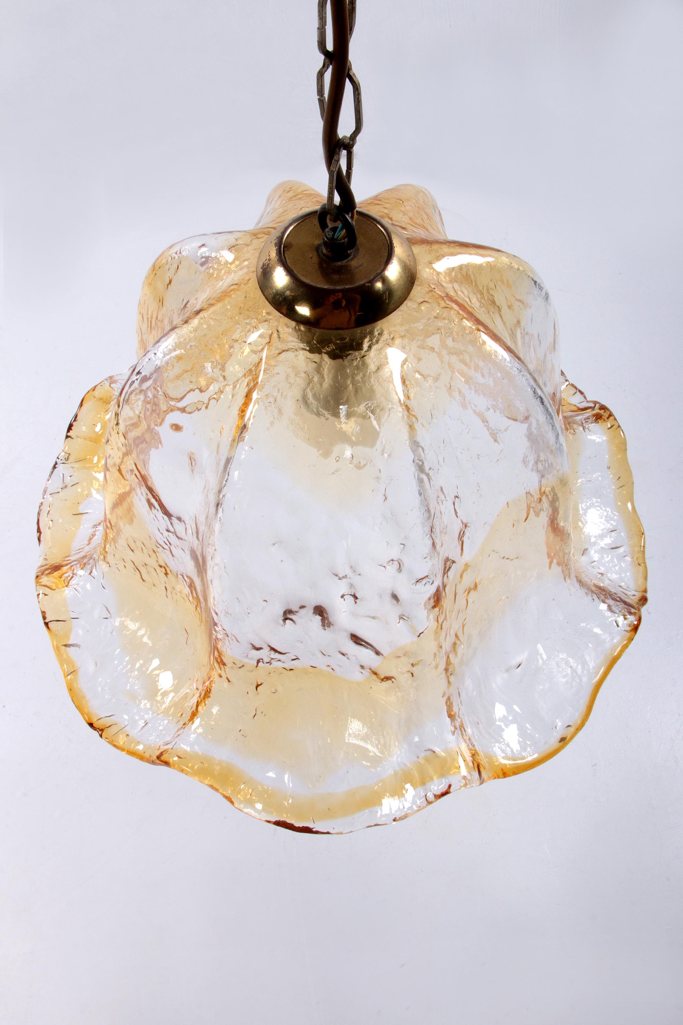 Very special Murano glass hanging lamp, 1960 For Sale 7