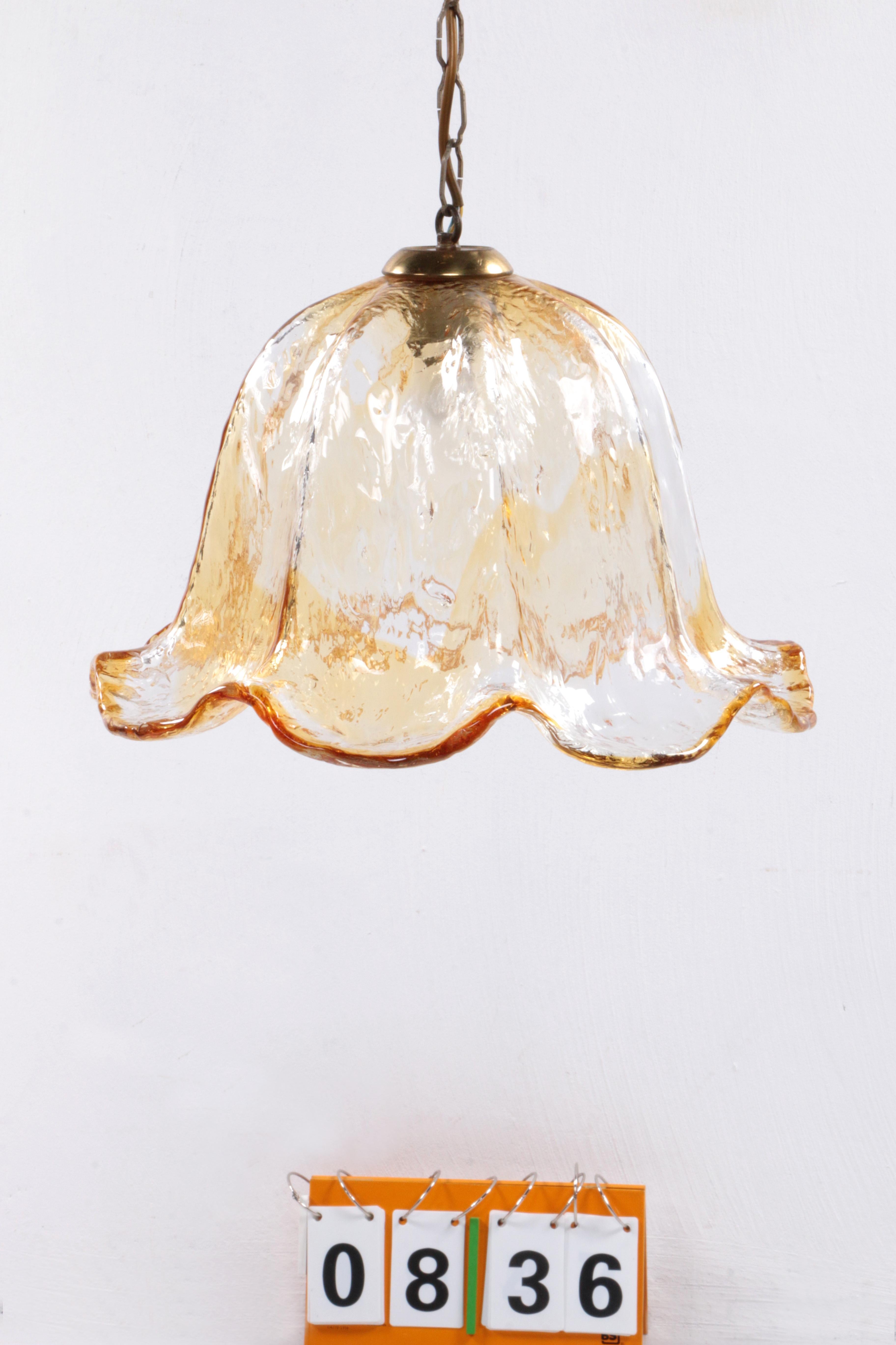 Very special Murano glass hanging lamp, 1960 For Sale 8