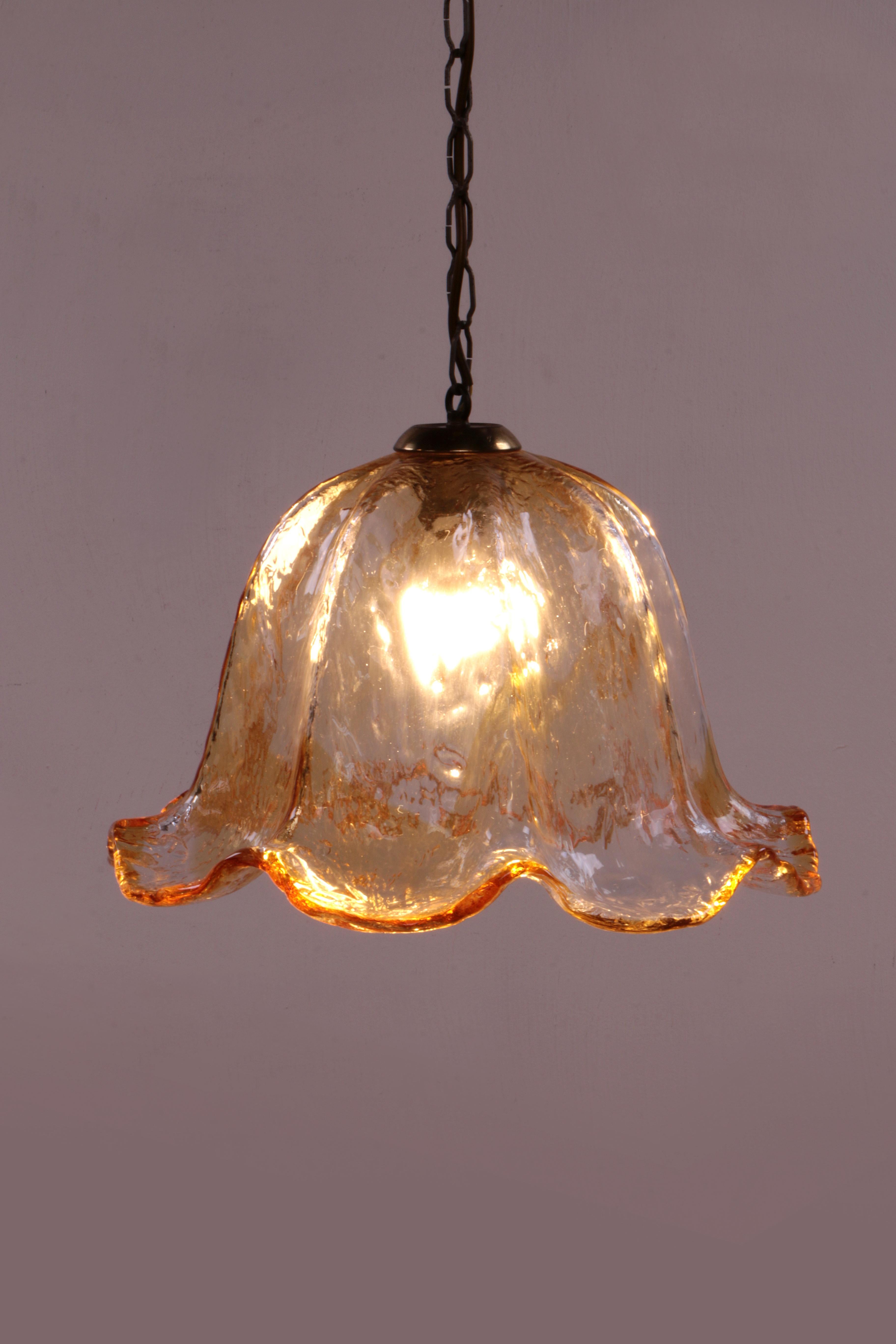 Mid-Century Modern Very special Murano glass hanging lamp, 1960 For Sale
