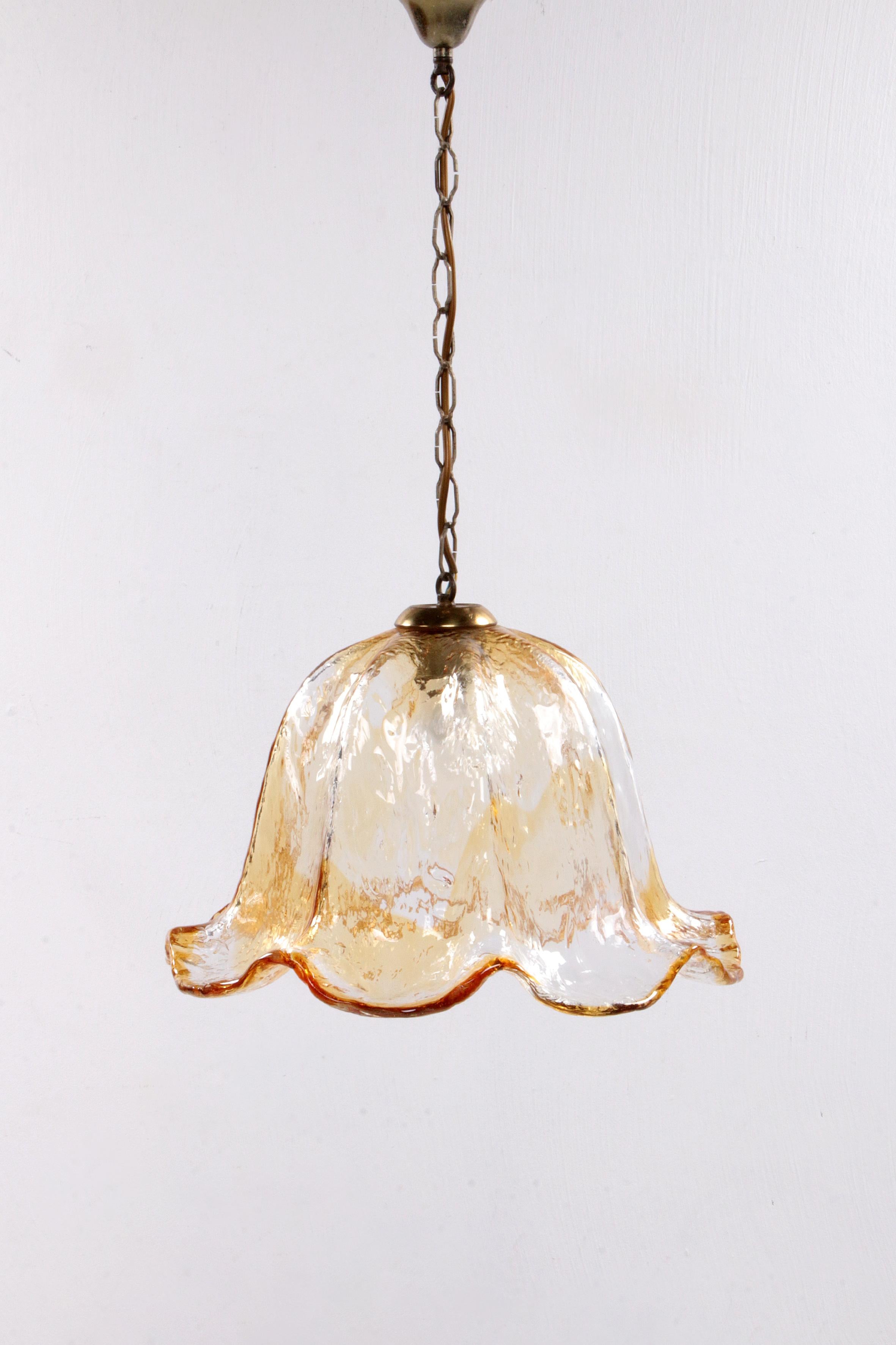 German Very special Murano glass hanging lamp, 1960 For Sale