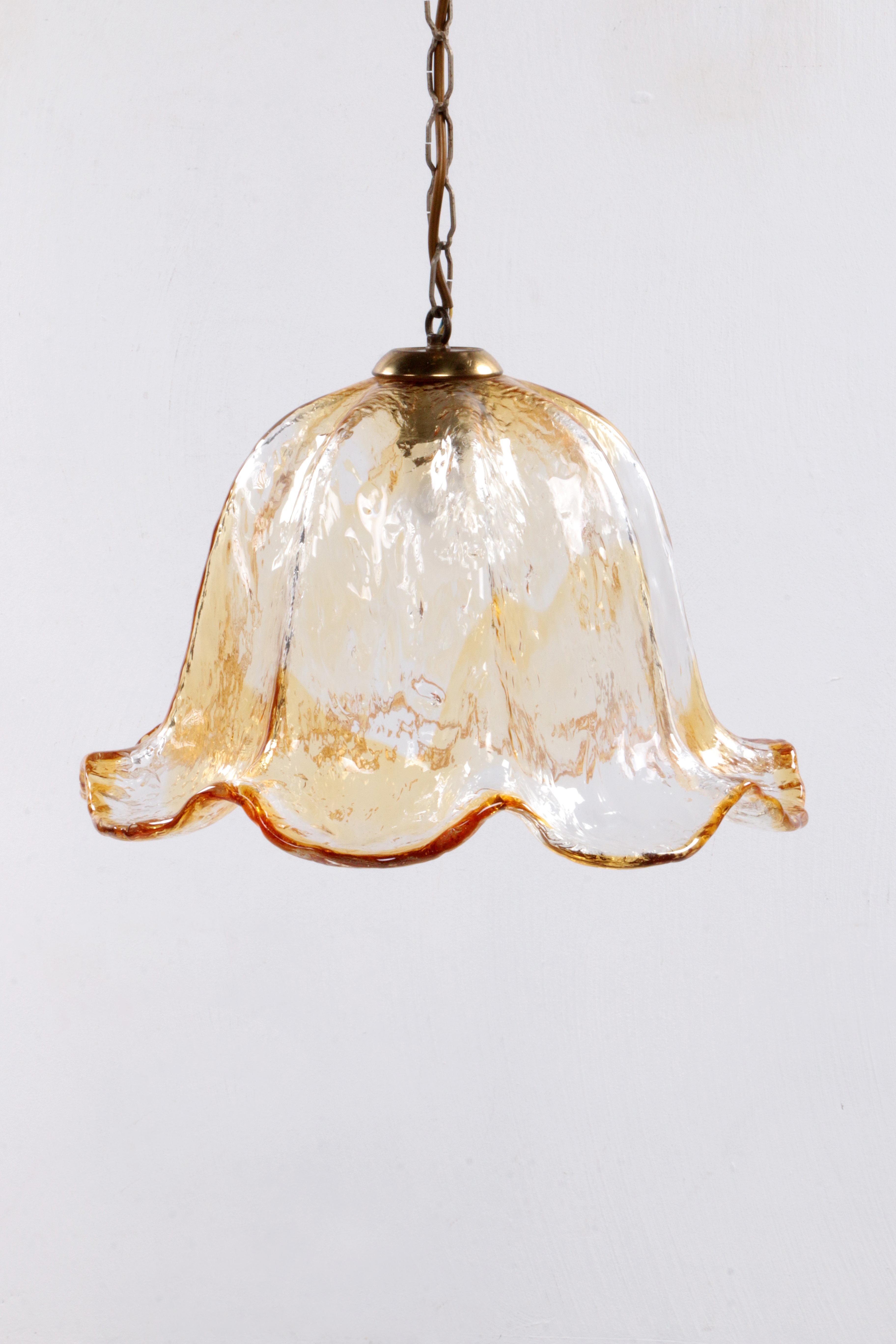 Very special Murano glass hanging lamp, 1960 In Good Condition For Sale In Oostrum-Venray, NL