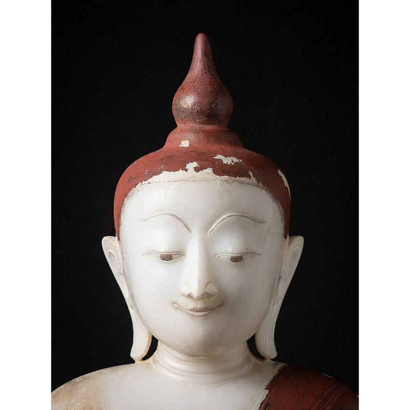 Burmese Very Special Museum Quality Alabaster Buddha from Burma For Sale