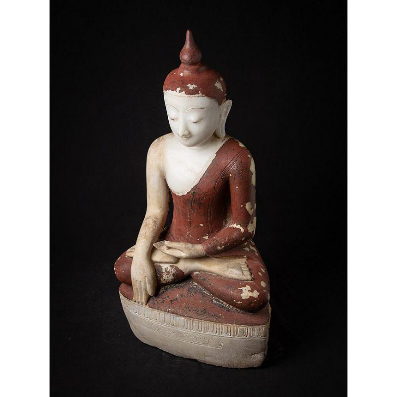 Very Special Museum Quality Alabaster Buddha from Burma For Sale 1