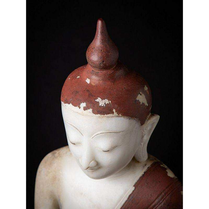 Very Special Museum Quality Alabaster Buddha from Burma For Sale 2