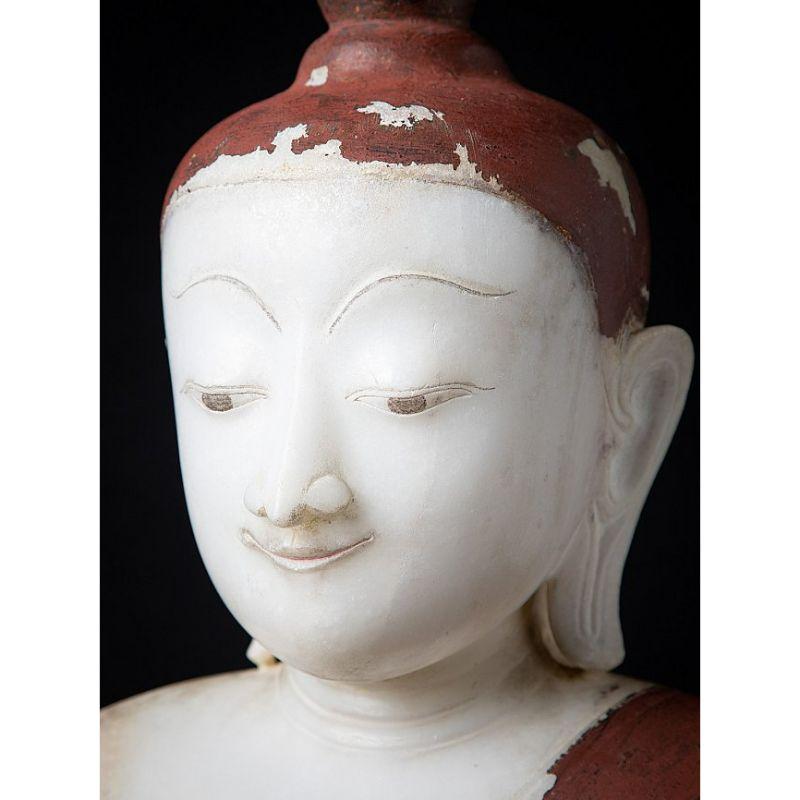 Very Special Museum Quality Alabaster Buddha from Burma For Sale 3