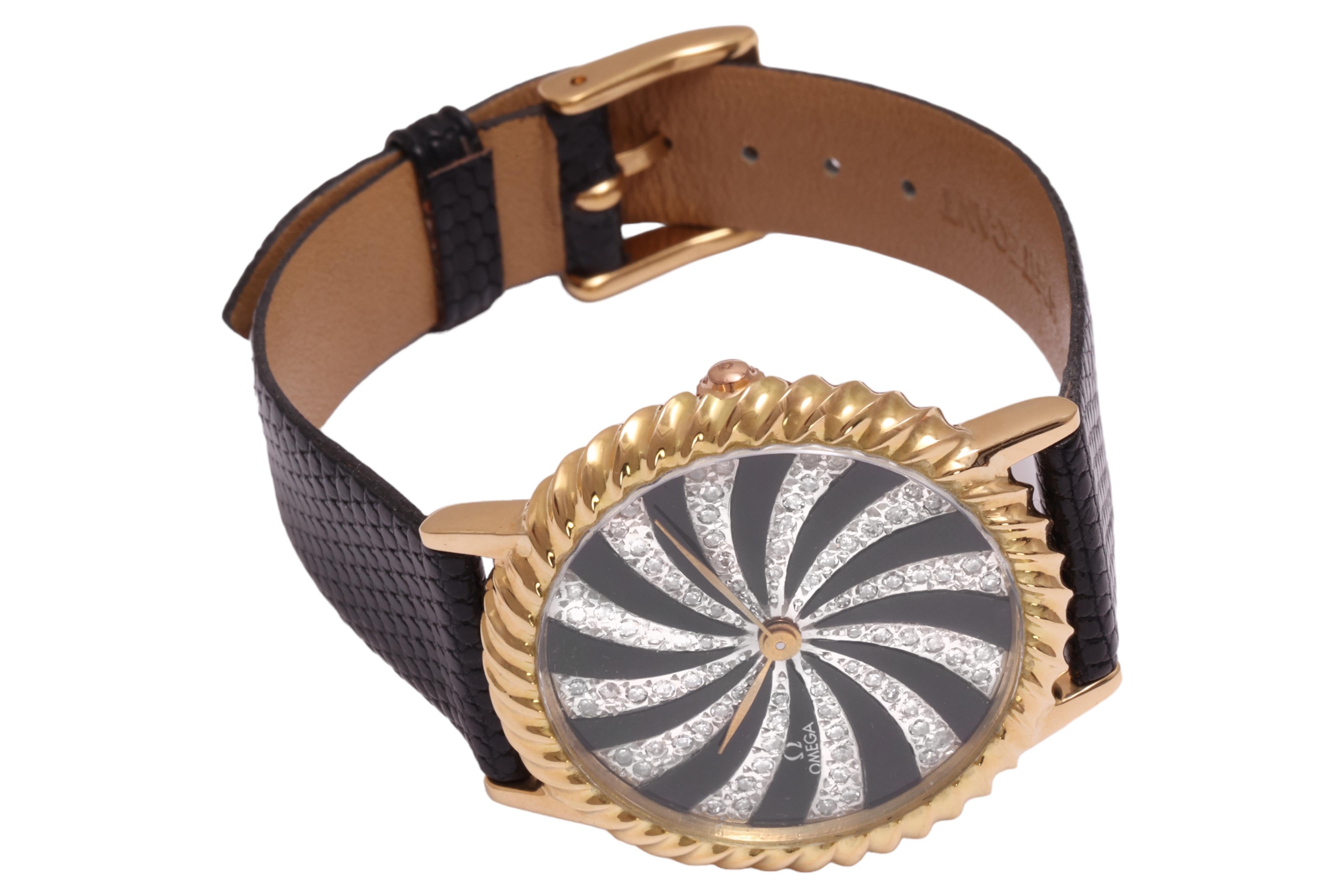 Sehr spezielle Omega-Armbanduhr in 18 kt. Gelbgold 3