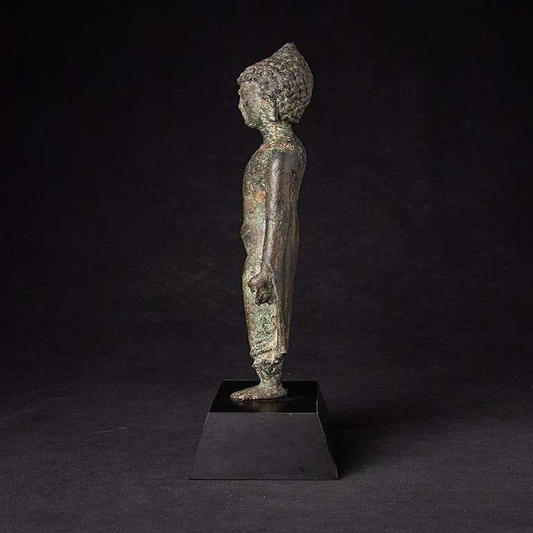 Très spéciale statue d'origine de Bouddha Bagan en bronze de Birmanie Bon état - En vente à DEVENTER, NL