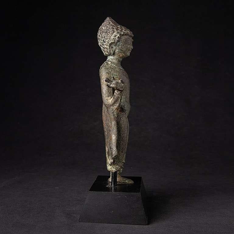 18th Century and Earlier Very Special Original Bronze Bagan Buddha Statue from Burma For Sale