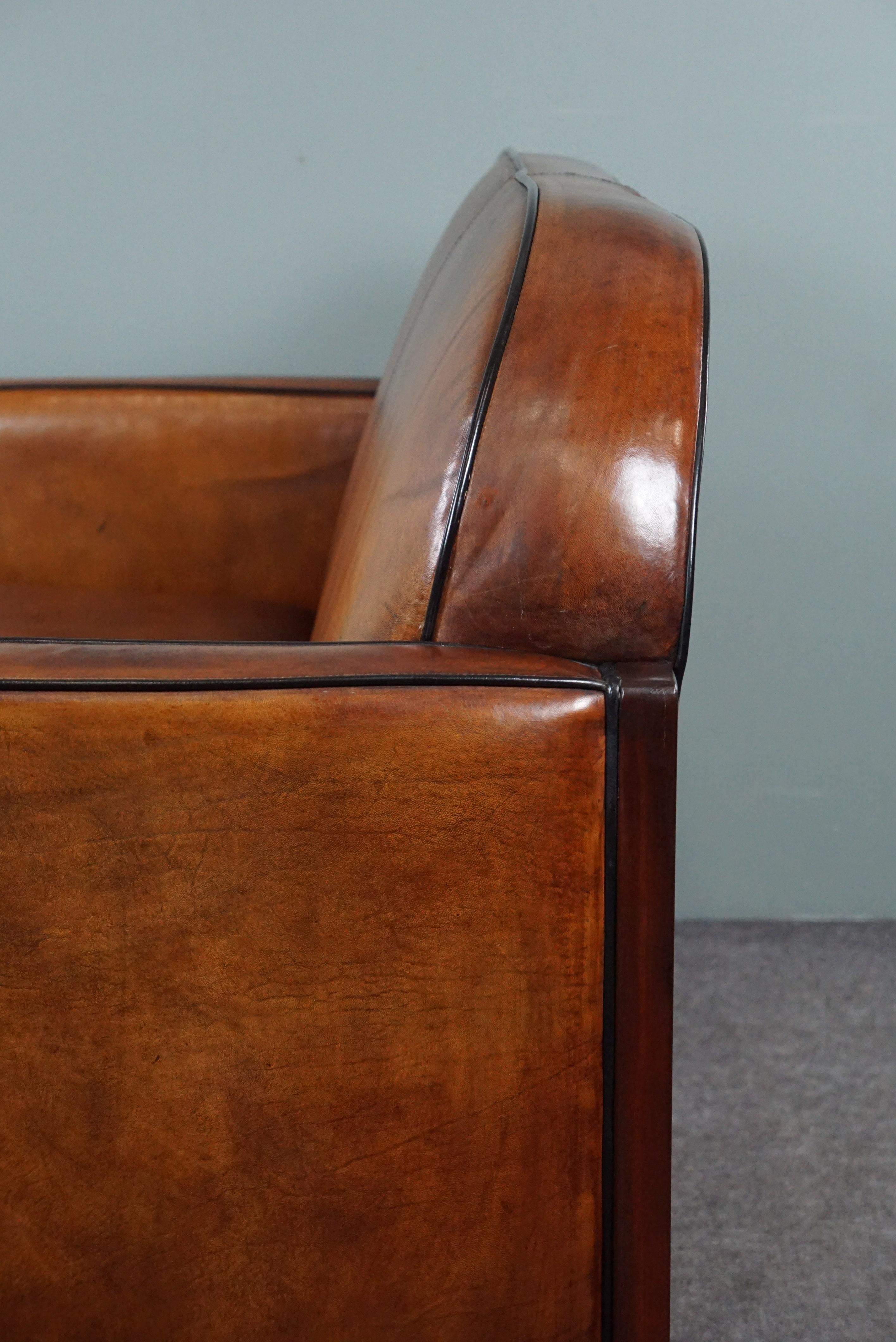 Very striking Art Deco sheepskin 2.5 seater sofa For Sale 4