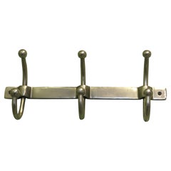Very Stylish Chrome Cloakroom Coat Rack The rack has 3 double swan neck hooks