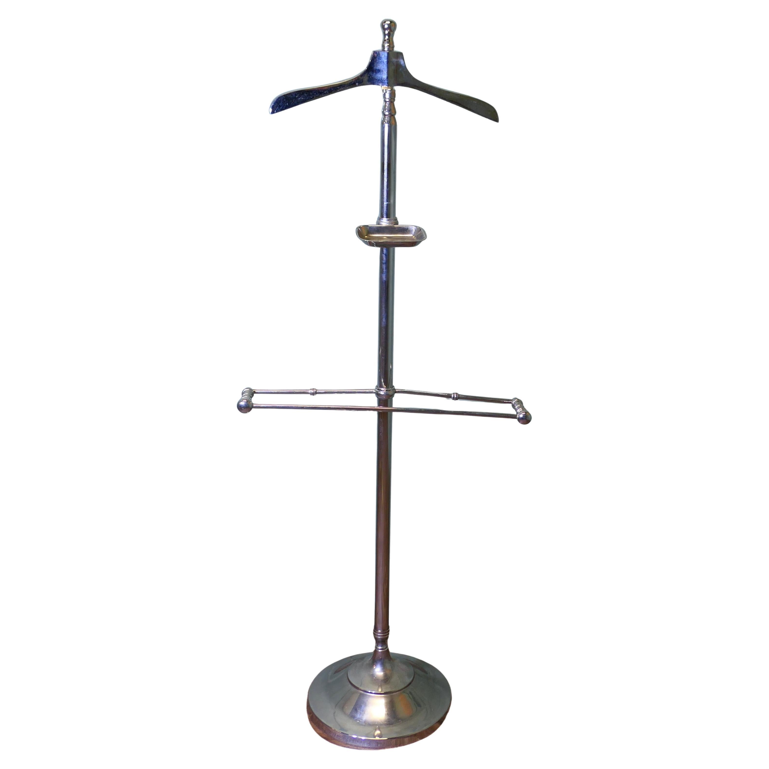 Very Stylish Chrome Gents Valet, Suit Hanger, Mannequin