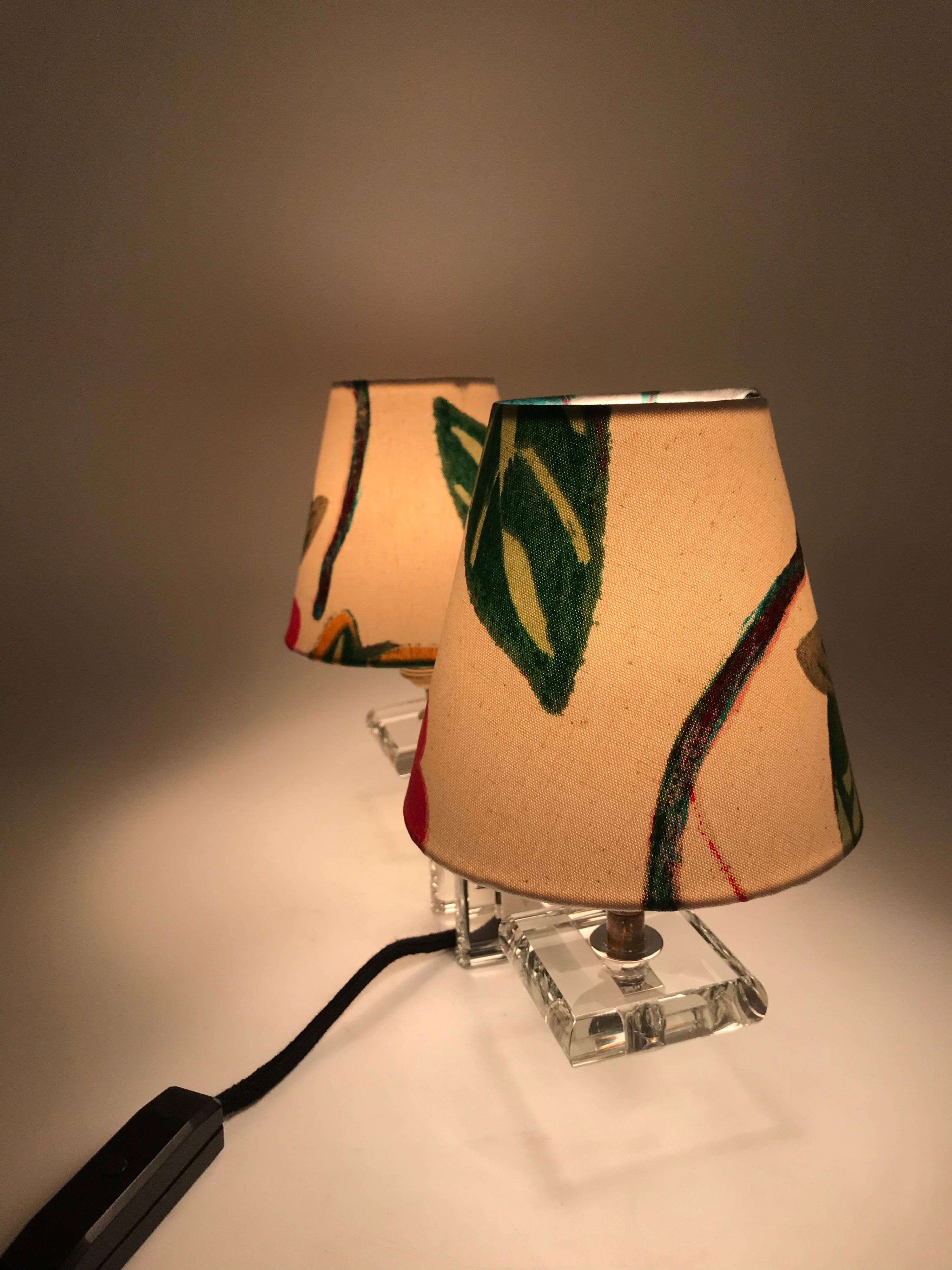 Lampe de table Art déco française très élégante en verre en vente 5