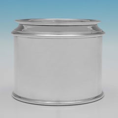 Very Stylish Novelty 'Paint Tin' Sterling Silver Table Box, Hallmarked in 1926