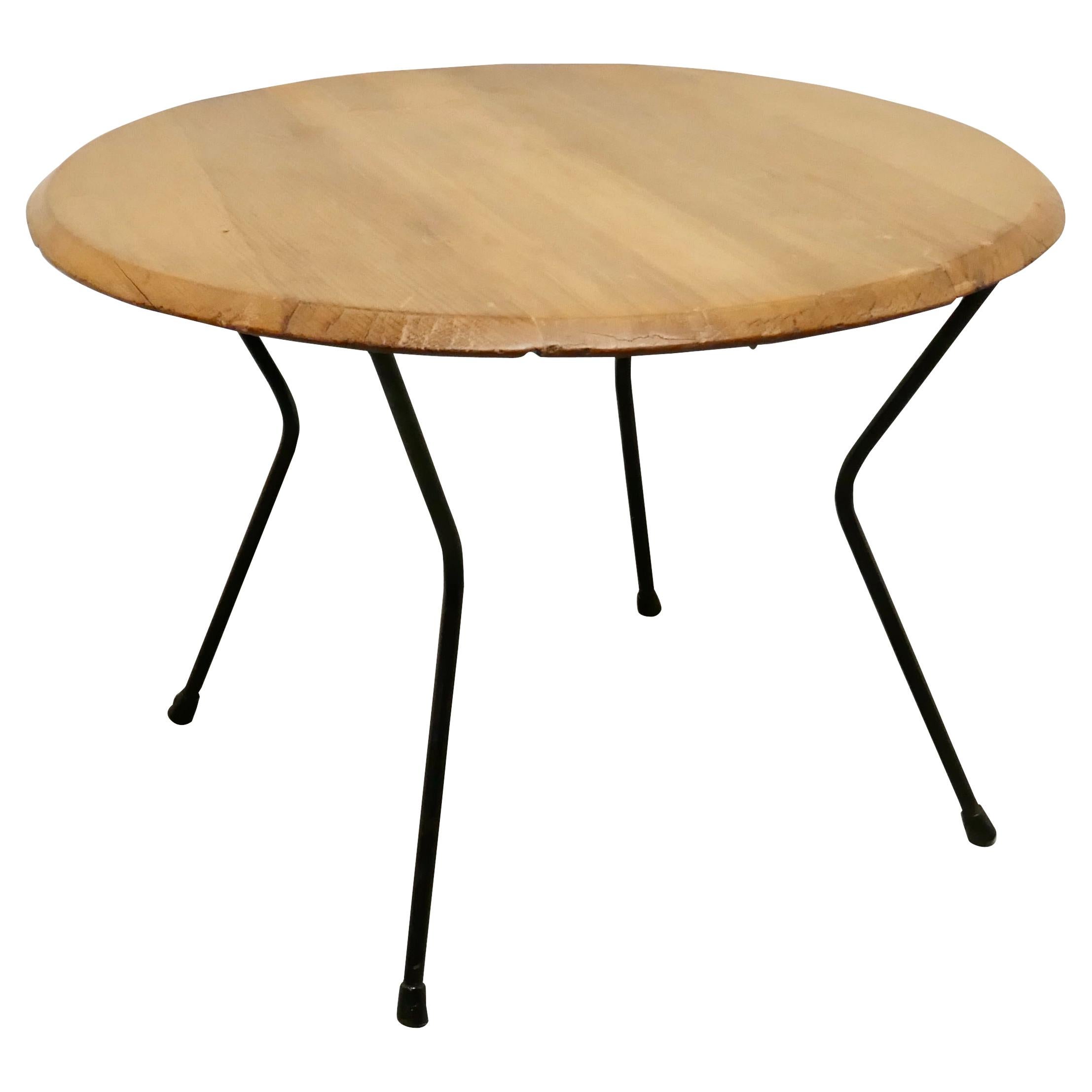 Very Stylish Round Retro Coffee Table For Sale